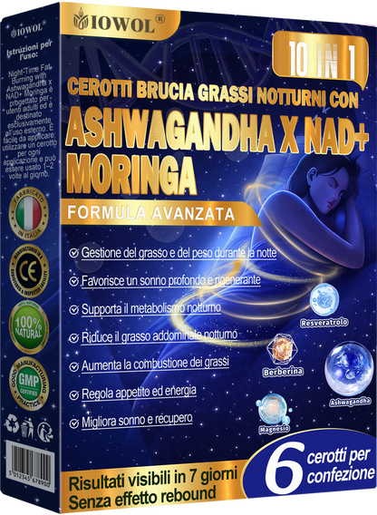 IOWOL® Cerotti brucia grassi notturni! Nessuna pillola, nessuno spreco, nessuno sforzo e risultati garantiti al 100%.