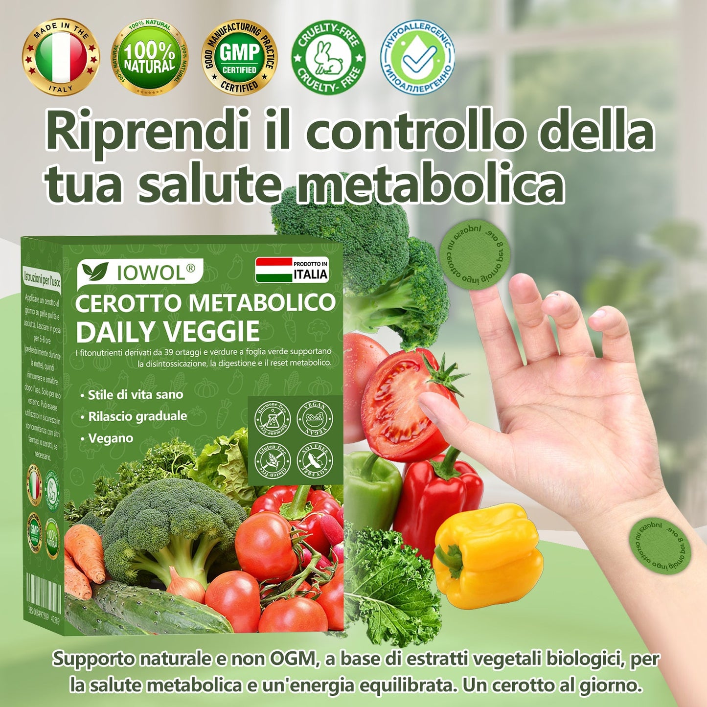 🥦𝐍𝐞𝐠𝐨𝐳𝐢𝐨 𝐔𝐟𝐟𝐢𝐜𝐢𝐚𝐥𝐞 | 𝐈𝐎𝐖𝐎𝐋® 𝐂𝐞𝐫𝐨𝐭𝐭𝐨 𝐌𝐞𝐭𝐚𝐛𝐨𝐥𝐢𝐜𝐨 𝐕𝐞𝐠𝐞𝐭𝐚𝐥𝐞 𝐐𝐮𝐨𝐭𝐢𝐝𝐢𝐚𝐧𝐨 𝐮𝐭𝐢𝐥𝐢𝐳𝐳𝐚 𝐞𝐬𝐭𝐫𝐚𝐭𝐭𝐢 𝐯𝐞𝐠𝐞𝐭𝐚𝐥𝐢 𝐛𝐢𝐨𝐥𝐨𝐠𝐢𝐜𝐢 𝐞 𝐟𝐢𝐭𝐨𝐧𝐮𝐭𝐫𝐢𝐞𝐧𝐭𝐢 𝐝𝐚 𝟑𝟗 𝐯𝐞𝐫𝐝𝐮𝐫𝐞 𝐞 𝐠𝐫𝐞𝐞𝐧𝐬 𝐩𝐞𝐫 𝐬𝐮𝐩𝐩𝐨𝐫𝐭𝐚𝐫𝐞 𝐝𝐞𝐭𝐨𝐱, 𝐝𝐢𝐠𝐞𝐬𝐭𝐢𝐨𝐧𝐞 𝐞 𝐦𝐞𝐭𝐚𝐛𝐨𝐥𝐢𝐬𝐦𝐨, 𝐚𝐮𝐦𝐞𝐧𝐭𝐚𝐧𝐝𝐨 𝐥’𝐞𝐧𝐞𝐫𝐠𝐢𝐚 𝐩𝐞𝐫 𝐭𝐮𝐭𝐭𝐨 𝐢𝐥 𝐠𝐢𝐨𝐫𝐧𝐨.