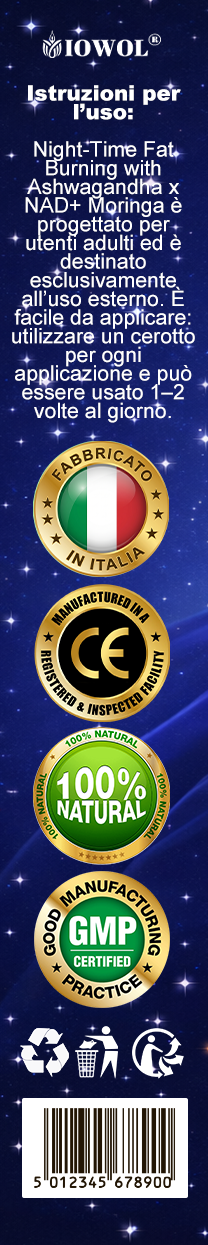 IOWOL® Cerotti brucia grassi notturni! Nessuna pillola, nessuno spreco, nessuno sforzo e risultati garantiti al 100%.
