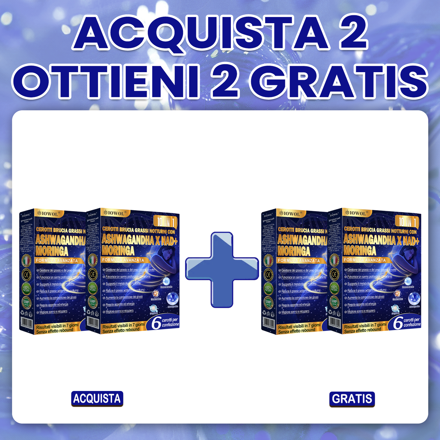 IOWOL® Cerotti brucia grassi notturni! Nessuna pillola, nessuno spreco, nessuno sforzo e risultati garantiti al 100%.