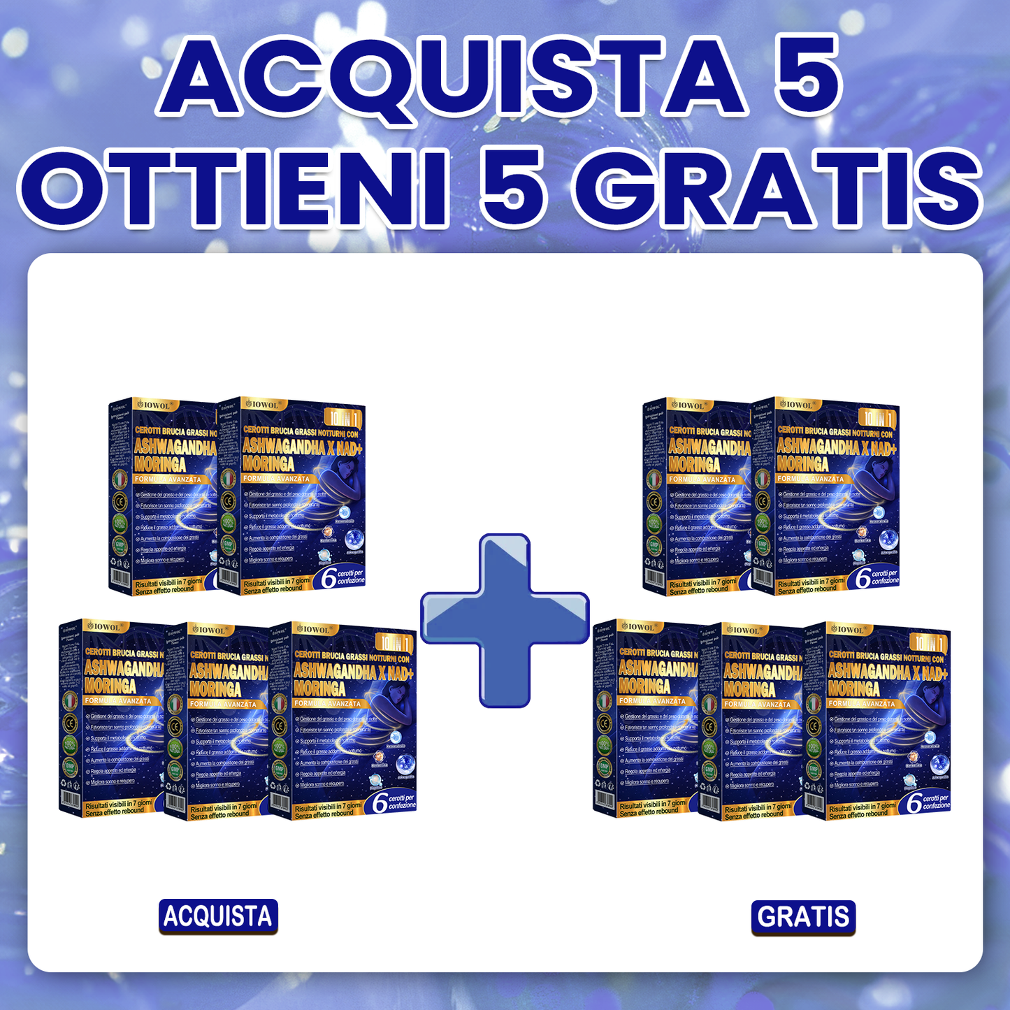 IOWOL® Cerotti brucia grassi notturni! Nessuna pillola, nessuno spreco, nessuno sforzo e risultati garantiti al 100%.